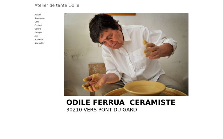 Screenshot of atelierdetanteodile.com