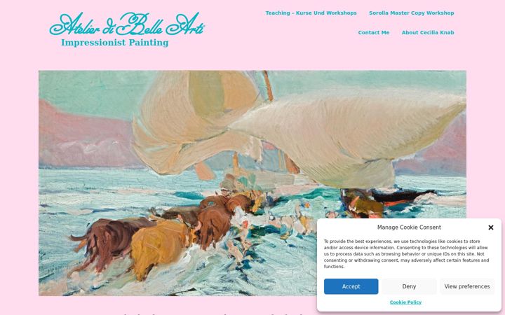 Екранна снимка на atelierdibellearti.com