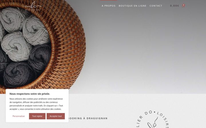 Screenshot of atelierdo-creation.com