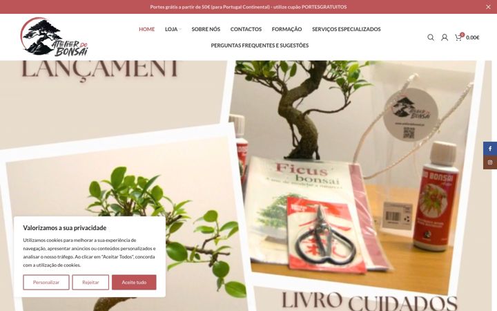 Screenshot of atelierdobonsai.pt