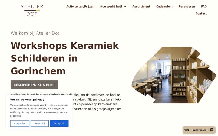 Screenshot of atelierdot.nl