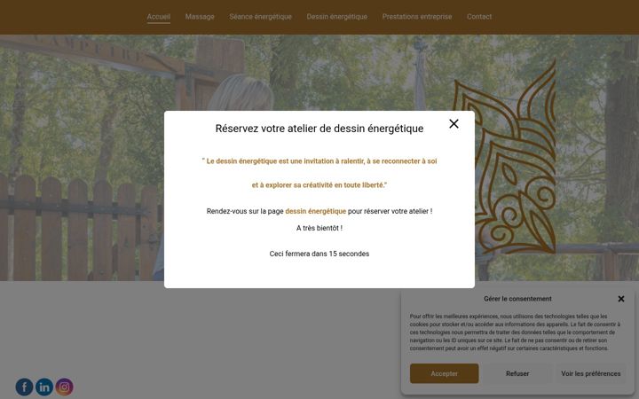 Screenshot of atelierdouceheure.fr