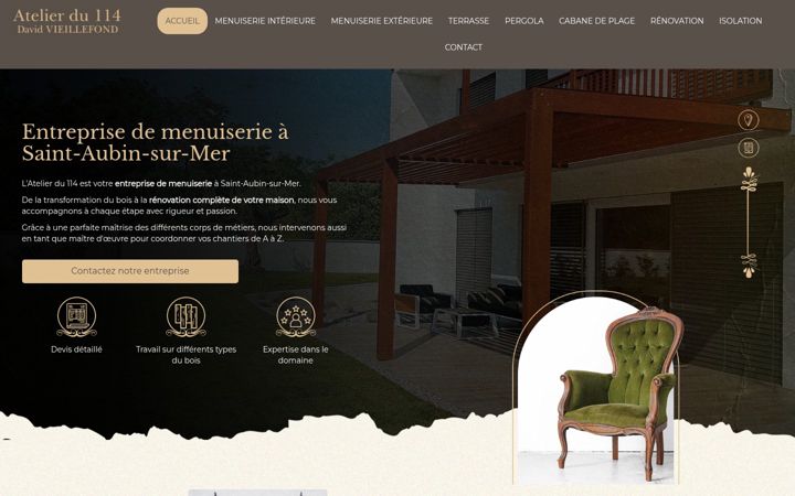 Screenshot of atelierdu114.fr