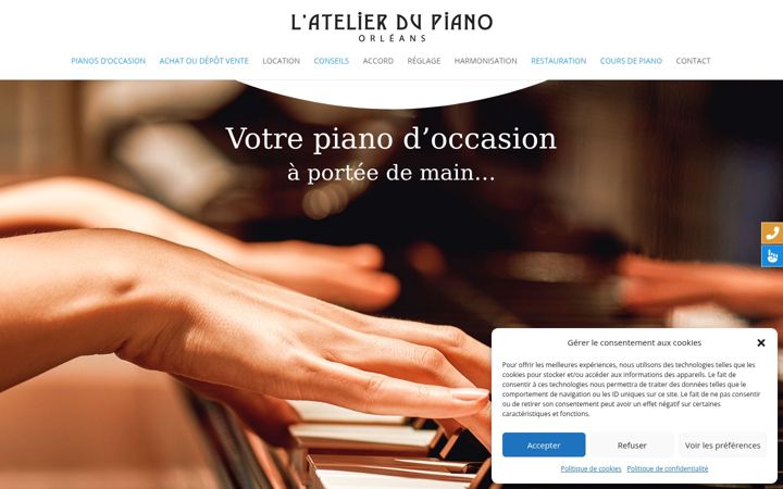 Screenshot ta' atelierdupiano45.com