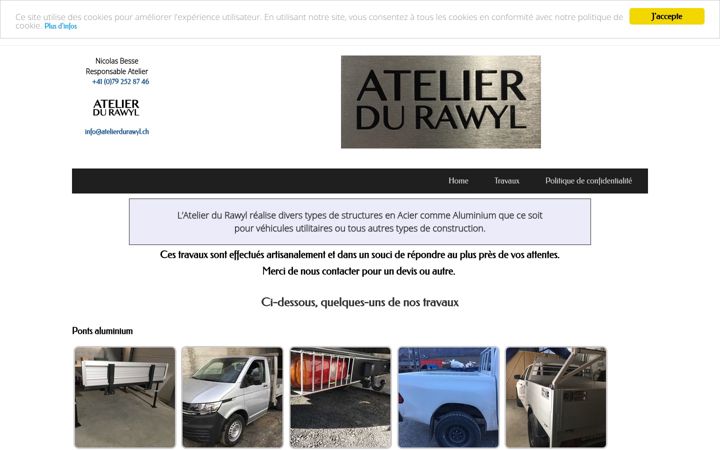 Screenshot of atelierdurawyl.ch