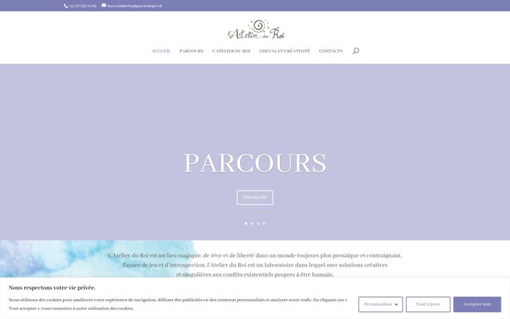 Screenshot of atelierduroi.ch