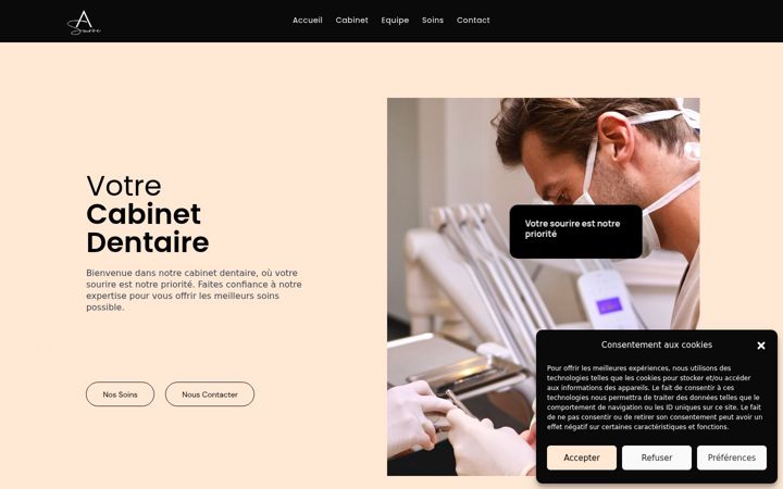 Zrzut ekranu atelierdusourireletouquet.fr