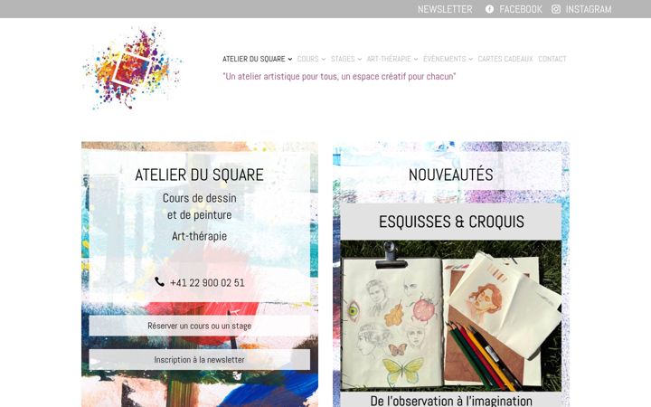 Screenshot ta' atelierdusquare.com