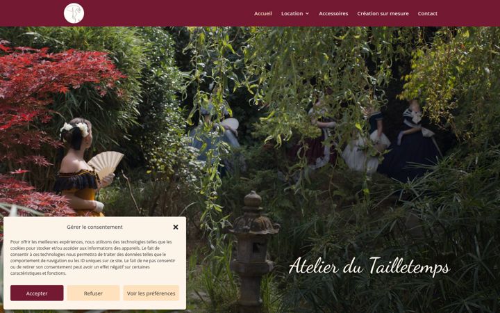 Zrzut ekranu atelierdutailletemps.fr