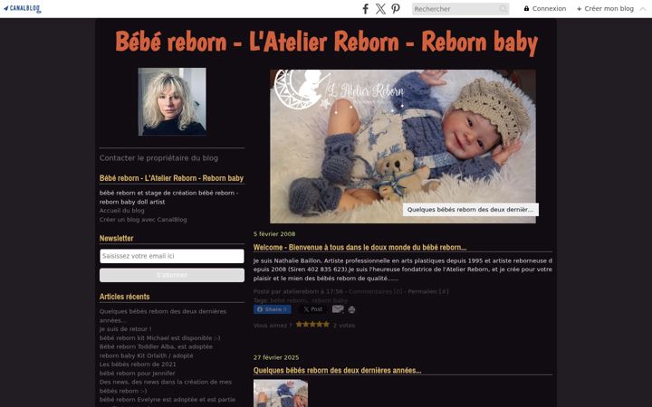 Screenshot of ateliereborn.com