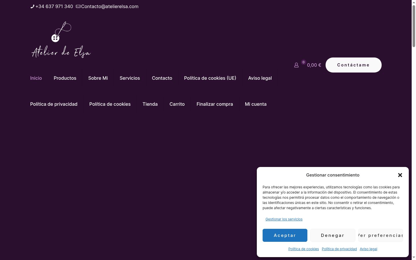 Screenshot tal-banner tal-kunsens muri qabel kwalunkwe interazzjoni