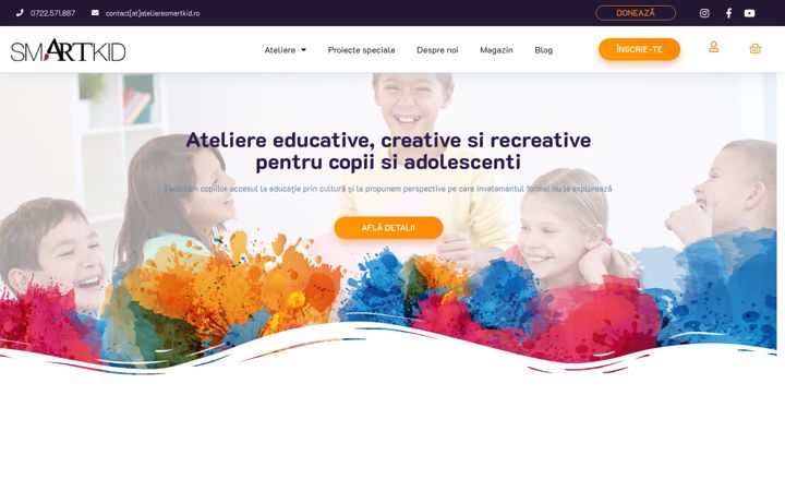Screenshot of atelieresmartkid.ro