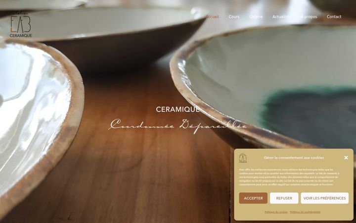 Screenshot of atelierfablab-ceramique.fr