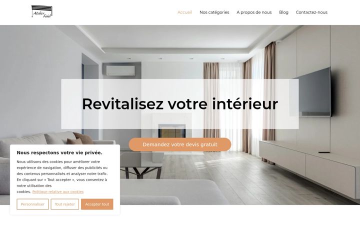 Screenshot of atelierfaid.com