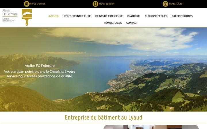 Screenshot of atelierfcpeinture.fr