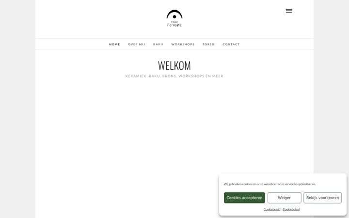 Screenshot of atelierfermate.art