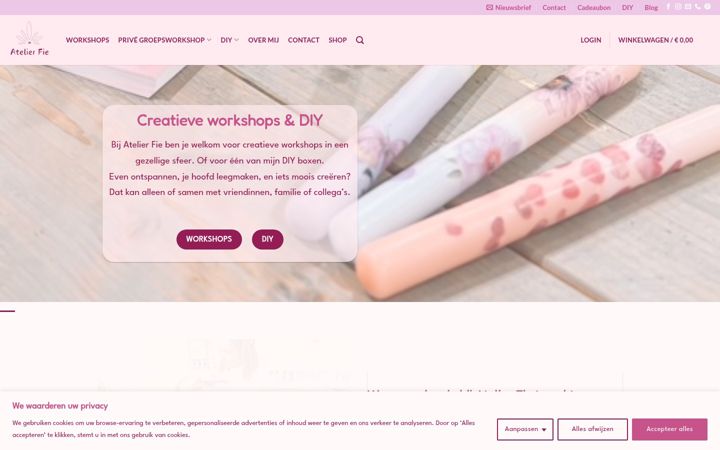 Screenshot ta' atelierfie.com