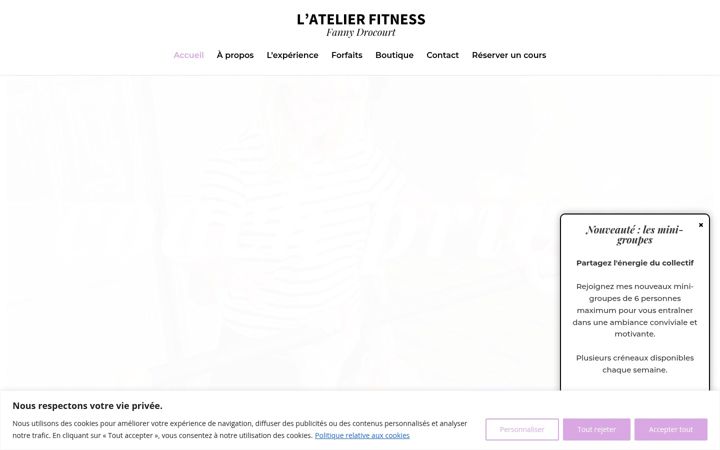 Screenshot of atelierfitnessfanny.fr