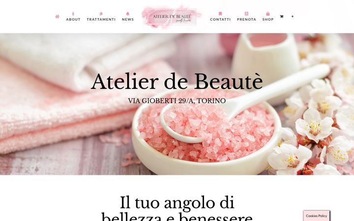 Screenshot of atelierfiumara.it