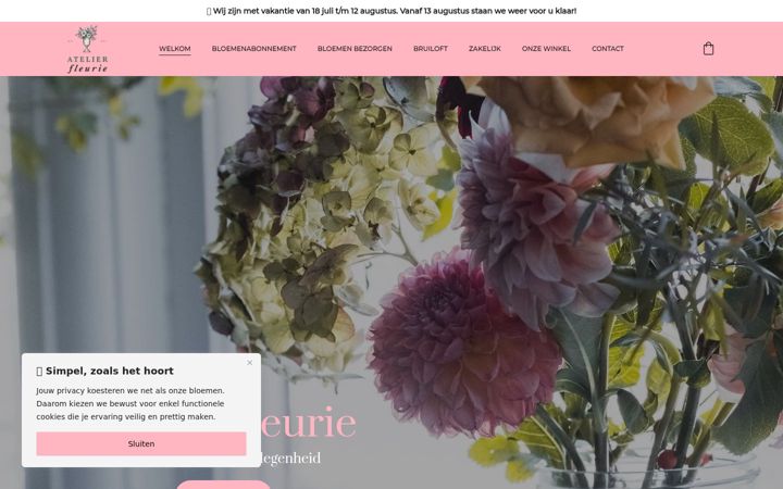 Screenshot of atelierfleurie.nl