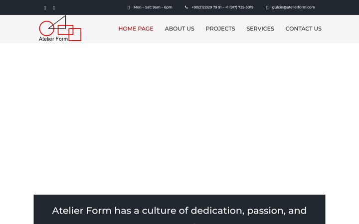 Screenshot of atelierform.com