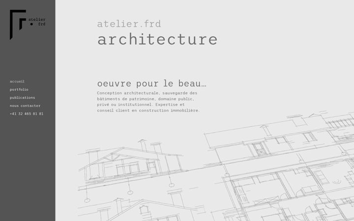 Screenshot of atelierfrd.ch