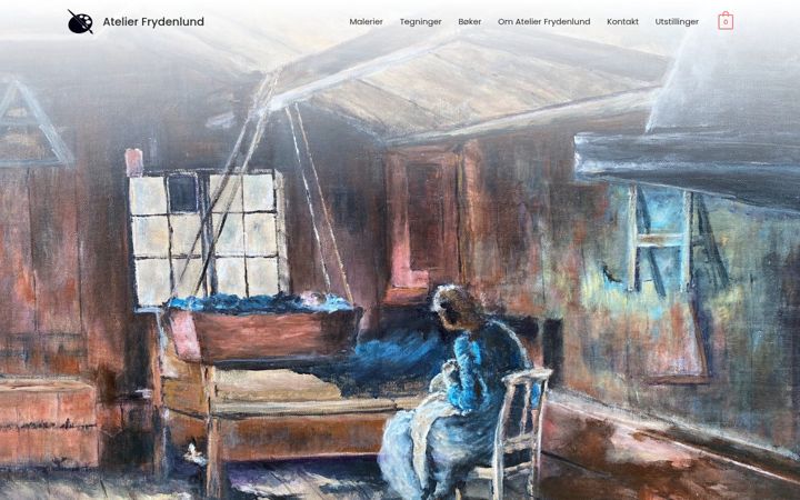 Screenshot of atelierfrydenlund.no