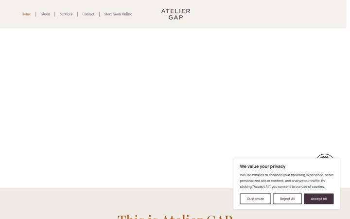 Screenshot of ateliergap.com