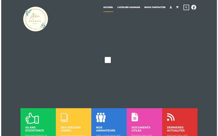 Screenshot of ateliergaumais.be