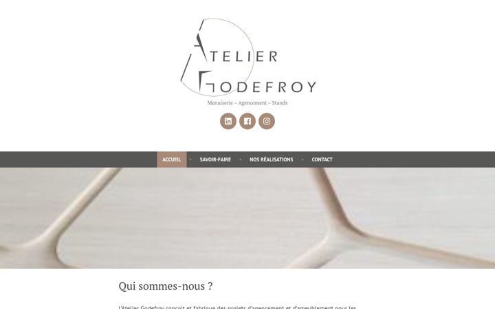 Screenshot of ateliergodefroy.com