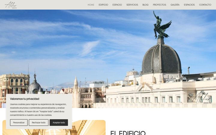 Screenshot of ateliergranvia.com