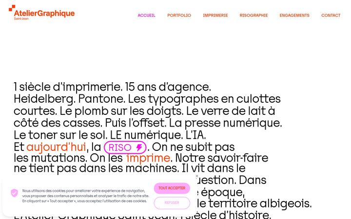 Screenshot of ateliergraphique.cc