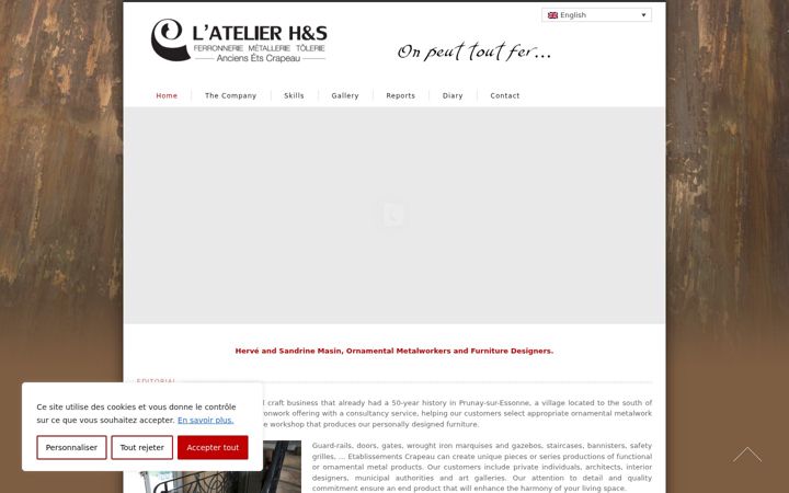 Screenshot of atelierhets.fr