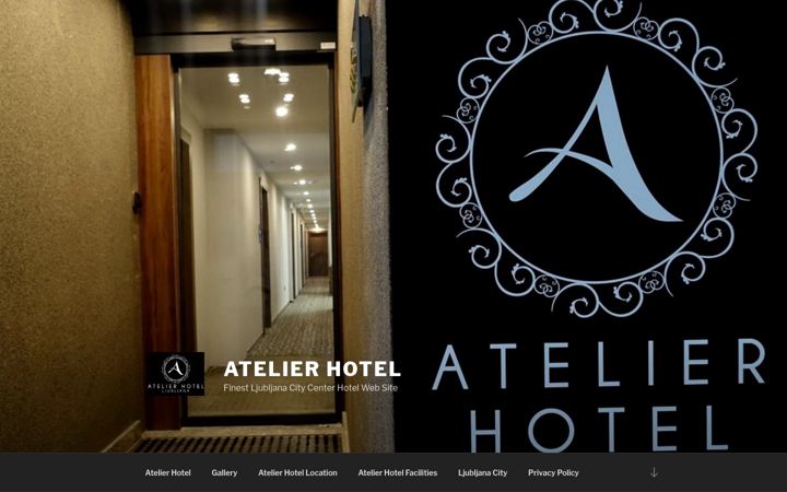Snimka zaslona za atelierhotel.si