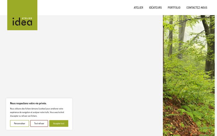Captura de pantalla de atelieridea.com