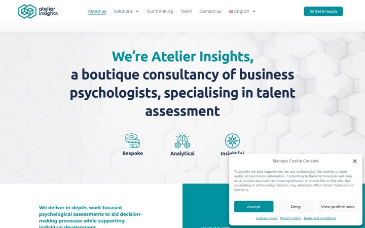 Screenshot of atelierinsights.com
