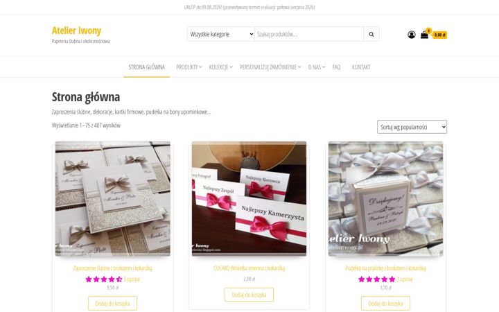Screenshot of atelieriwony.pl