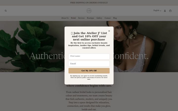 Screenshot of atelierj2.com