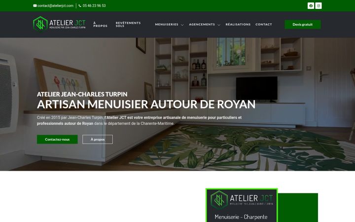 Captura de pantalla de atelierjct.com