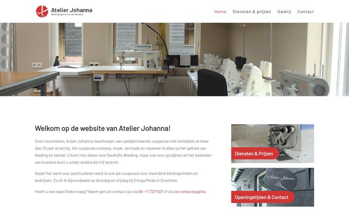 Screenshot of atelierjohanna.nl