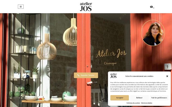 Screenshot of atelierjos.paris