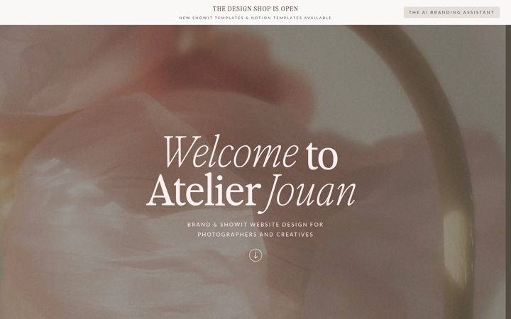 Skjermbilde av atelierjouan.com