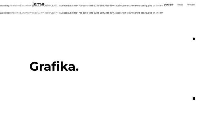 Screenshot of atelierjsme.cz