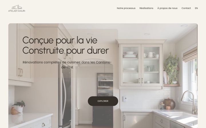 Screenshot of atelierkauri.com