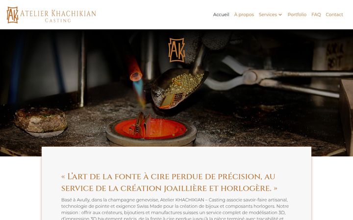 Screenshot ta' atelierkhachikian-casting.ch