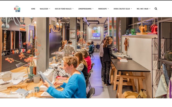 Snímek obrazovky atelierkleurstof.nl