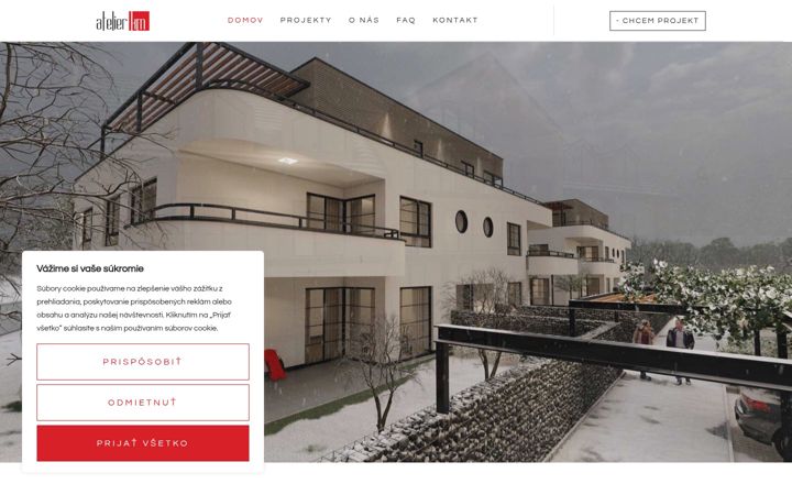 Screenshot of atelierkm.sk