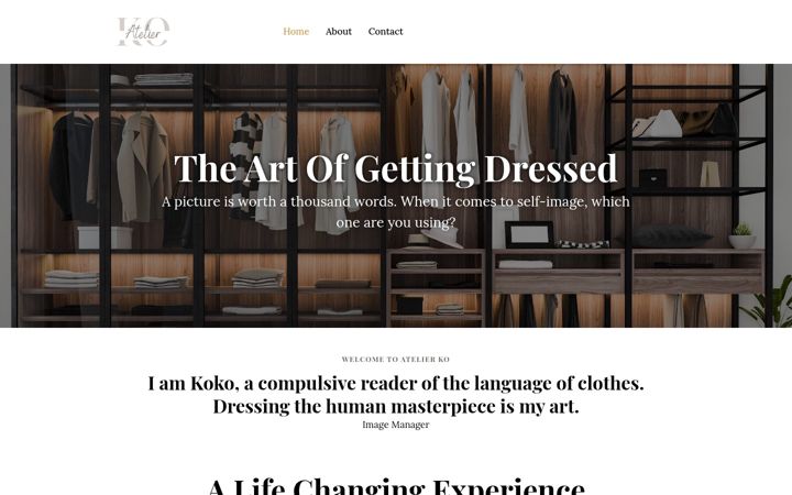 Screenshot of atelierko.ch