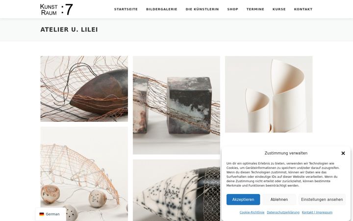 Screenshot του atelierkunstraum7.de