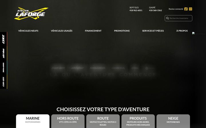 Screenshot of atelierlaforge.com
